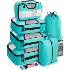 6 Set Packing Cubes for Suitcases, Travel Essentials for Carry on Luggage